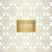 Gold Lines Ornament Geometric Seamless Pattern vector