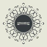 decorative ornament frame background vector