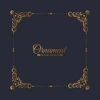 Elegant decorative frame design background vector