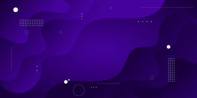 Liquid background with gradient purple with circle element vector