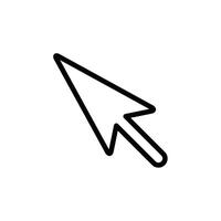 arrow pointer icon design vector