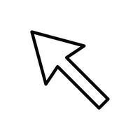 arrow pointer icon design vector