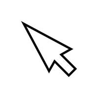 arrow pointer icon design vector