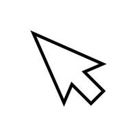arrow pointer icon design vector