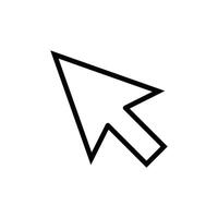 arrow pointer icon design vector