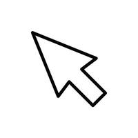 arrow pointer icon design vector