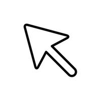 arrow pointer icon design vector