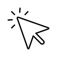 arrow pointer icon design vector