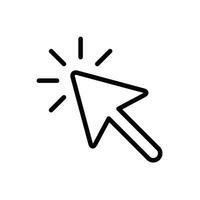 arrow pointer icon design vector