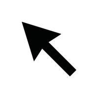 arrow pointer icon design vector