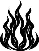 isolated fire silhouette vector