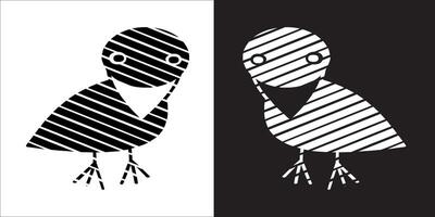 Illustration graphics of crow icon vector