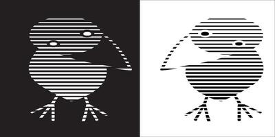 Illustration graphics of crow icon vector