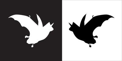 Illustration graphics of bat icon vector