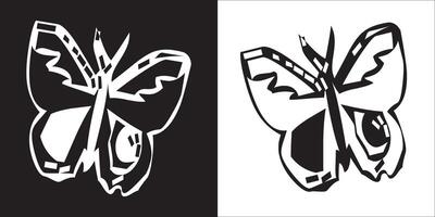 Illustration graphics of butterfly icon vector