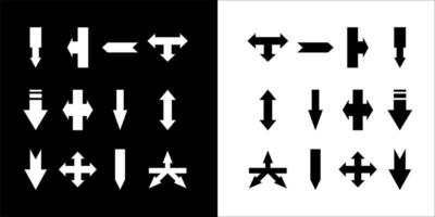 Illustration graphics a set of arrow icons vector