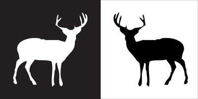 Illustration graphics of deer icon vector