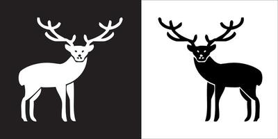 Illustration graphics of deer icon vector