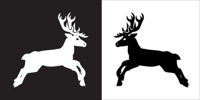 Illustration graphics of deer icon vector