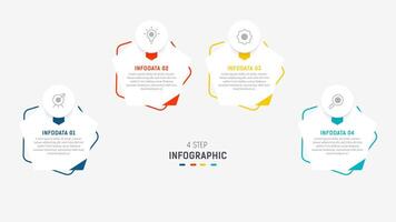 Three Step Infographic label design template with line icons. process steps diagram, presentations, workflow layout, banner, flow chart, info graph illustration. vector