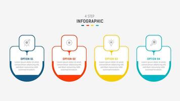 Three Step Infographic label design template with line icons. process steps diagram, presentations, workflow layout, banner, flow chart, info graph illustration. vector