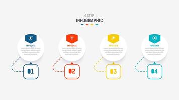 Three Step Infographic label design template with line icons. process steps diagram, presentations, workflow layout, banner, flow chart, info graph illustration. vector