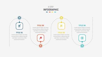 Three Step Infographic label design template with line icons. process steps diagram, presentations, workflow layout, banner, flow chart, info graph illustration. vector