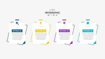 Three Step Infographic label design template with line icons. process steps diagram, presentations, workflow layout, banner, flow chart, info graph illustration. vector