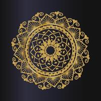 Circle round ornament with mandala style vector