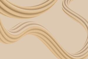 Abstract modern 3d background with flowing shapes vector