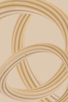 Abstract modern 3d background with flowing shapes vector