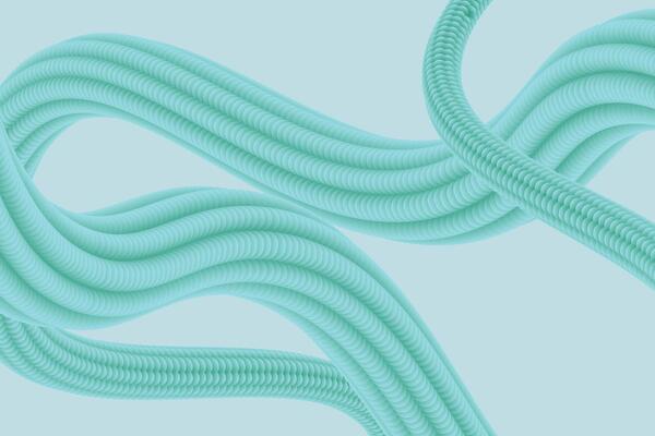 Abstract modern 3d background with flowing shapes