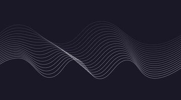abstract wave, wavy lines vector