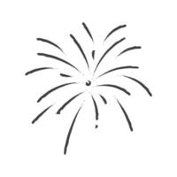 firework line, happy new year vector