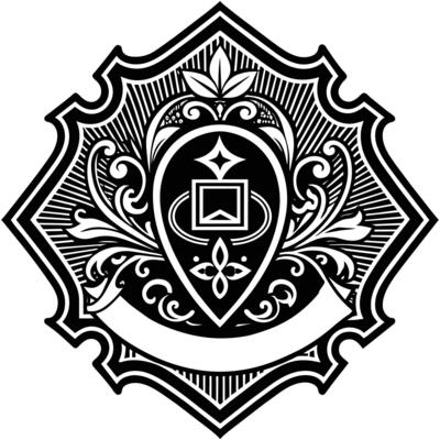 luxury vintage victorian crest emblem