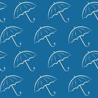 Seamless pattern with umbrellas vector