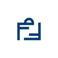 a blue and white logo for a company vector