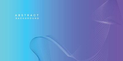 Abstract sky blue-purple digital future technology geometric flowing line background. Pink-blue gradient smooth wave lines web banner background for cover, flyer, card, header, poster, website vector