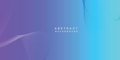 Abstract sky blue-purple digital future technology geometric flowing line background. Pink-blue gradient smooth wave lines web banner background for cover, flyer, card, header, poster, website vector