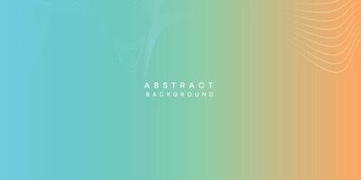 Abstract orange-sky blue digital future technology geometric flowing line background. Teal, Ocean, red gradient smooth wave lines web banner background for cover, flyer, header, poster, website vector
