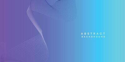 Abstract sky blue-purple digital future technology geometric flowing line background. Pink-blue gradient smooth wave lines web banner background for cover, flyer, card, header, poster, website vector