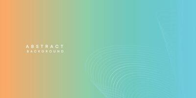 Abstract orange-sky blue digital future technology geometric flowing line background. Teal, Ocean, red gradient smooth wave lines web banner background for cover, flyer, header, poster, website vector
