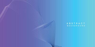 Abstract sky blue-purple digital future technology geometric flowing line background. Pink-blue gradient smooth wave lines web banner background for cover, flyer, card, header, poster, website vector