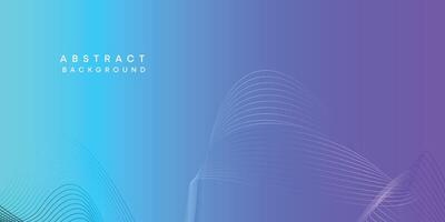 Abstract sky blue-purple digital future technology geometric flowing line background. Pink-blue gradient smooth wave lines web banner background for cover, flyer, card, header, poster, website vector