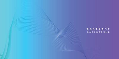 Abstract sky blue-purple digital future technology geometric flowing line background. Pink-blue gradient smooth wave lines web banner background for cover, flyer, card, header, poster, website vector