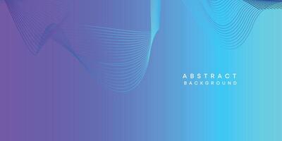 Abstract sky blue-purple digital future technology geometric flowing line background. Pink-blue gradient smooth wave lines web banner background for cover, flyer, card, header, poster, website vector