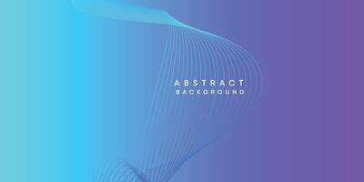 Abstract sky blue-purple digital future technology geometric flowing line background. Pink-blue gradient smooth wave lines web banner background for cover, flyer, card, header, poster, website vector