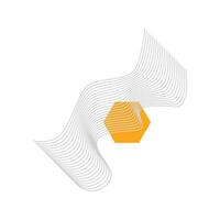 Abstract wireframe geometric shape element vector
