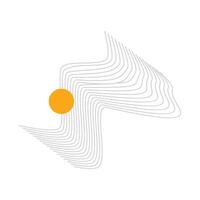 Abstract wireframe geometric shape element vector