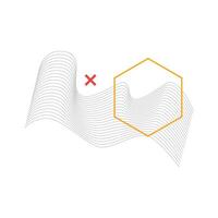 Abstract wireframe geometric shape element vector